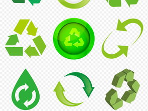 綠色環保節能健康標志圖標海報素材背景圖片png